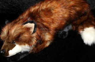 Red Fox Stuffed Animal 32 " Woodland Plush Pillow By Ditz Designs