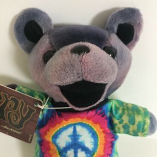 Grateful Dead Bean Bear 7 " Tie Dye Jerry " Peace Gr " Plush Doll Japan Exclusive