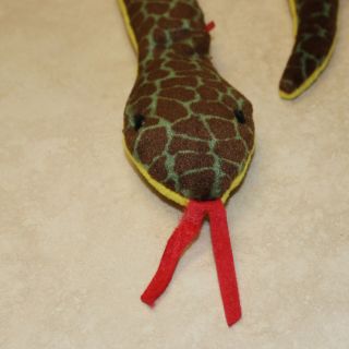 Slither (Snake) - NO HANG TAG - 1st gen tush 1993 PVC Ty Beanie Baby (SP) 3