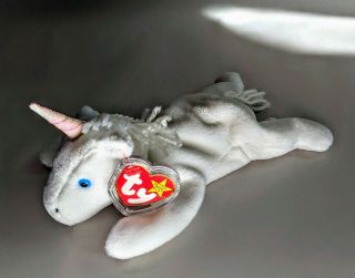 Rare “mystic” Beanie Baby Unicorn With Iridescent Horn And Errors