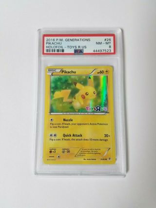 Pikachu 26/83 - Pokemon Card Generations - Toys - R - Us Promo - Holo - Psa Graded