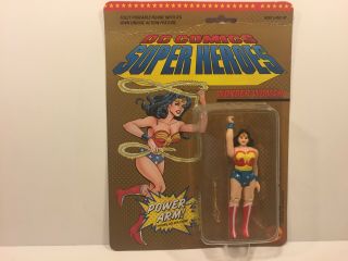 1989 Toy Biz Dc Comics Heroes Wonder Woman On Card