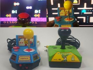 Konami Frogger & Namco Ms.  Pac - Man Arcade Game Tv Plug And Play Joystick