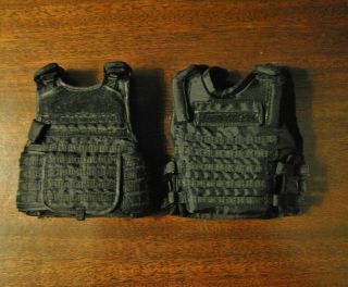 1/6 Scale Soldier Story Black Nypd Armor Plate Carriers - Dam Toys