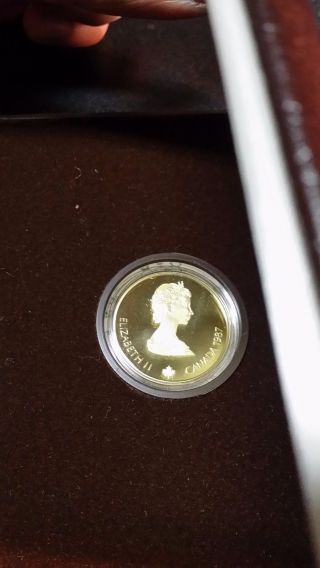 1987 Canada $100 Proof Coin 1988 Calgary Olympics,  With.  4 Available