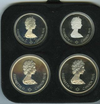 1976 Montreal Olympic Games 4 Coin Deluxe Silver proof coins.  Series VII (ser 7) 3