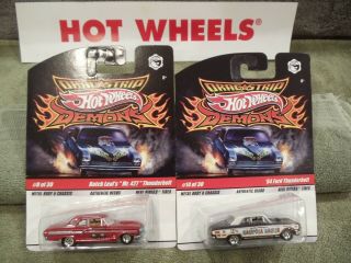 2 Hot Wheels " Drag Strip Demons " Thunderbolts: " Mr.  427 " & Mariposa Mauler Moc