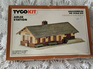 Tyco Ho Scale Kit Arlee Train Station Plastic Model Kit 7761