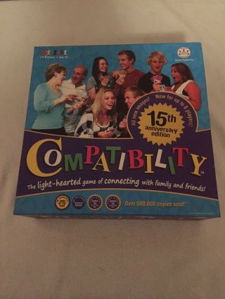 Compatibility Board Game 15th Anniversary Edition Crown Andrews 2010 Complete