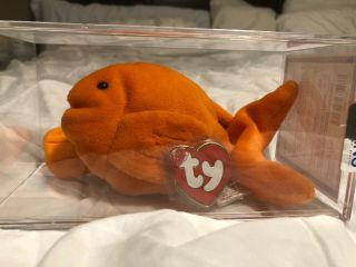 Authenticated Ty Beanie Baby 3rd / 1st Gen Goldie Mwmt - Museum Quality