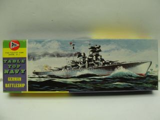 Pyro Plastics Table Top Navy German Battleship Bismarck Model Kit