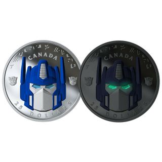 Optimus Prime – Transformers – 2019 $25 Fine Silver Coin – Royal Canadian