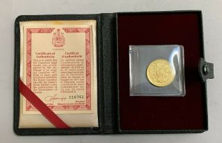 1977 Canada $100.  00 Gold Proof Coin
