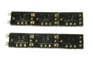 Set Of 6 Model Power Switch Control Boxes For Ho & N Scale Remote Turnouts