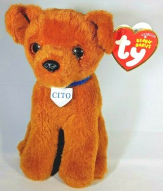 Cito : Rescue Dog Charity Exclusive Ty Beanie Baby Nwt Limited & Retired