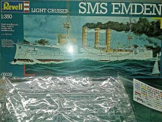Sms Emden Light Cruiser Highly Detailed Complete Kit - Revell Plastic Bags