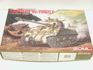 1/35 Dml Dragon Sherman Vc Firefly Ww2 Tank Plastic Scale Model Kit Parts