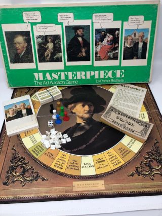 Masterpiece The Art Board Game Parker Brothers 1976 Vintage Complete