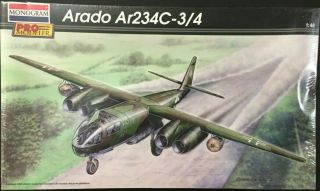 Pro Modeler 1/48 Model Of The German 4 Engined Jet Bomber Arado Ar234c - 3/4