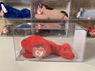 Authenticated Ty Beanie Baby Pinchers The Lobster 3rd 1st Mwmt Mq