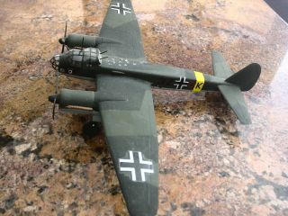 Built Ww2 Plastic Model Of German Junkers Ju.  88