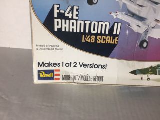 Vintage Revell 1/48 F - 4E Phantom II Model Kit 2 Versions H - 289 © 1977 3