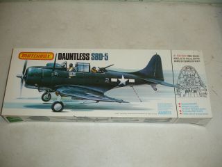 Vintage Matchbox 3 In 1 Dauntless Sbd - 5 Navy Dive Bomber 1:32 Unbuilt Kit Model