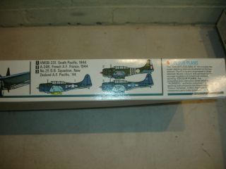 Vintage Matchbox 3 in 1 Dauntless SBD - 5 Navy Dive Bomber 1:32 Unbuilt Kit Model 2
