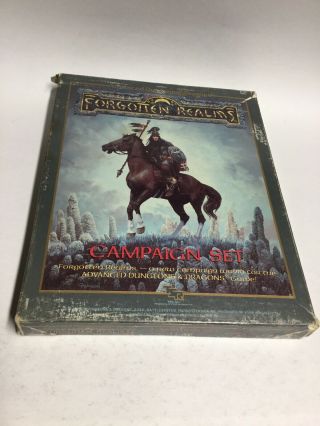Advanced Dungeons And Dragons Forgotten Realms Campaign Set Boxed Set Tsr