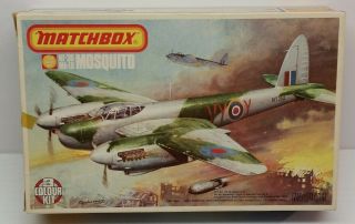 Matchbox Nf - 30 Mk Ix Mosquito Bomber British Aircraft Military Model Kit 1/72