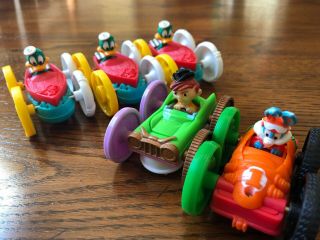 1990 Mcdonald’s Tiny Toons Flip Cars 5 Happy Meal Toys