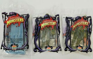 1997 Burger King Monsters Toys: Wolf Man & Creature From Black Lagoon