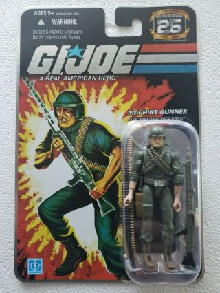 G.  I.  Joe 25th Anniversary Machine Gunner Code Name: Ssgt.  Rock 