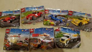 Lego Shell V - Power Ferrari Full Set 40190 40191 40192 40193 40194 40195 40196
