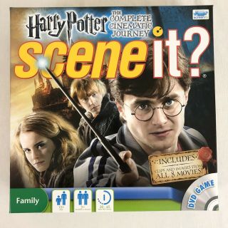 Harry Potter Scene It Complete Cinematic Journey Dvd Board Game