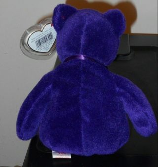 Ty Beanie Baby PRINCESS (Diana) Bear (PVC Pellets Made in China 1997) MWMT 3
