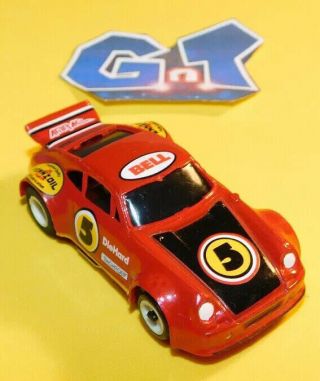 Life Like Rokar Porsche Carrera Red 5 Slot Car Ho Running Chassis