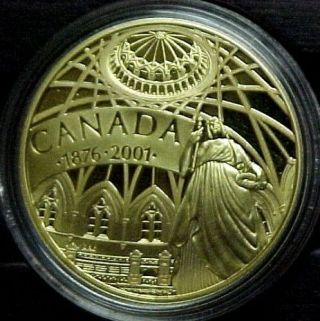 Canada 2001 $100 Proof Gold Coin 125th Anniv.  Library Of Parliament 2452/8080