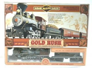 Bachmann Big Haulers G Scale Gold Rush 4 - 6 - 0 Locomotive Item 90022 Train Set