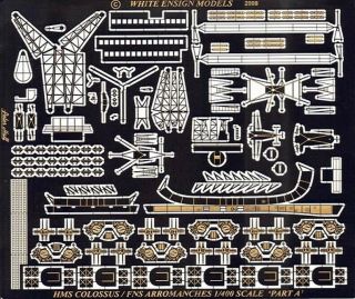 White Ensign 4011 1/400 Colossus Class Aircraft Carriers Photo Etch Detail Set