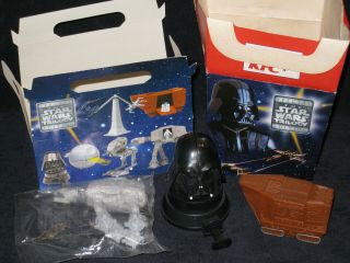 Kfc Star Wars Trilogy Promotional Toys And Packaging 1997