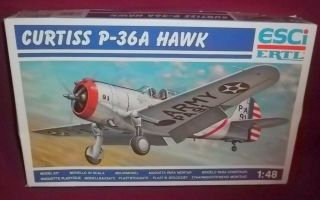 Curtiss P - 36a Hawk 1/48 Scale Vintage 1980 
