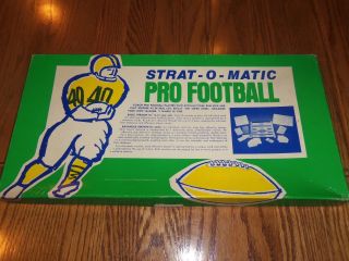 1968 Strat O Matic Pro Football Board Game