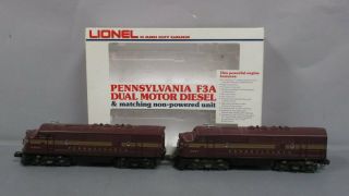 Lionel 6 - 8970 Pennsylvania F3 Tuscan Aa Diesel Locomotives Ln/box