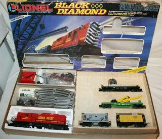 Lionel 6 - 11702 Black Diamond Lehigh Valley 8800 Gp - 9 Diesel Train Set Nrmint Box