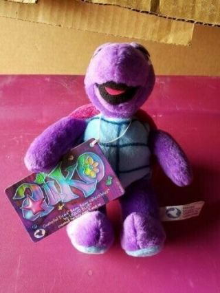 Grateful Dead Bean Bear Collectibles Liquid Blue Aiko Purple Turtle Plush W/ Tag