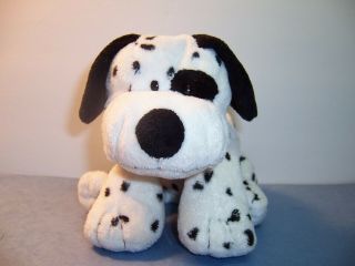 Ty Pluffies - Dotters - Dalmatian Dog - Black White Plush - 2006 - Vgc