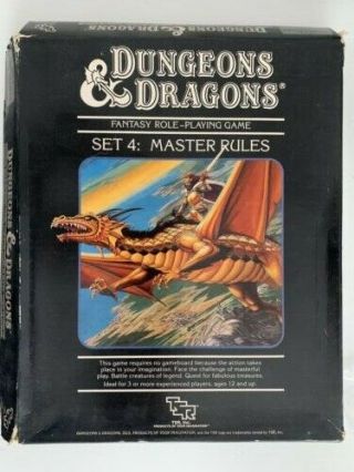 Advanced Dungeons And Dragons Set 4: Master Rules,  Box And 2 Booklets