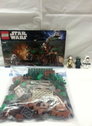 Lego Star Wars Ewok Attack 7956 Complete W/ Instructions No Box