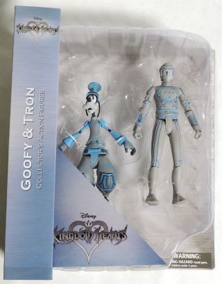 D869.  Kingdom Hearts Goofy & Tron Action Figures Series 3 By Dst (2018)